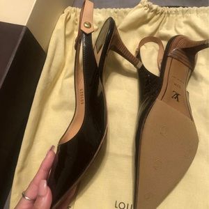 LV version of the j’adior kitten heels